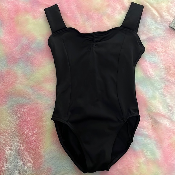 Girls 8-10 Black Mondor Leotard - Picture 1 of 5